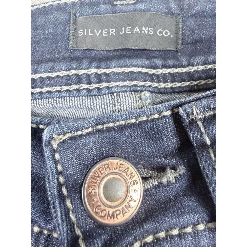 Silver Jeans Co Suki Slim Boot Dark Wash Denim W26 L33 L93616SSX405 - Picture 2 of 9